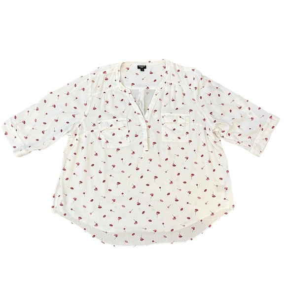 Torrid Harper Tab Sleeve Novelty Lips & Lollipops Pullover Top Women’s 3 - Picture 3 of 13